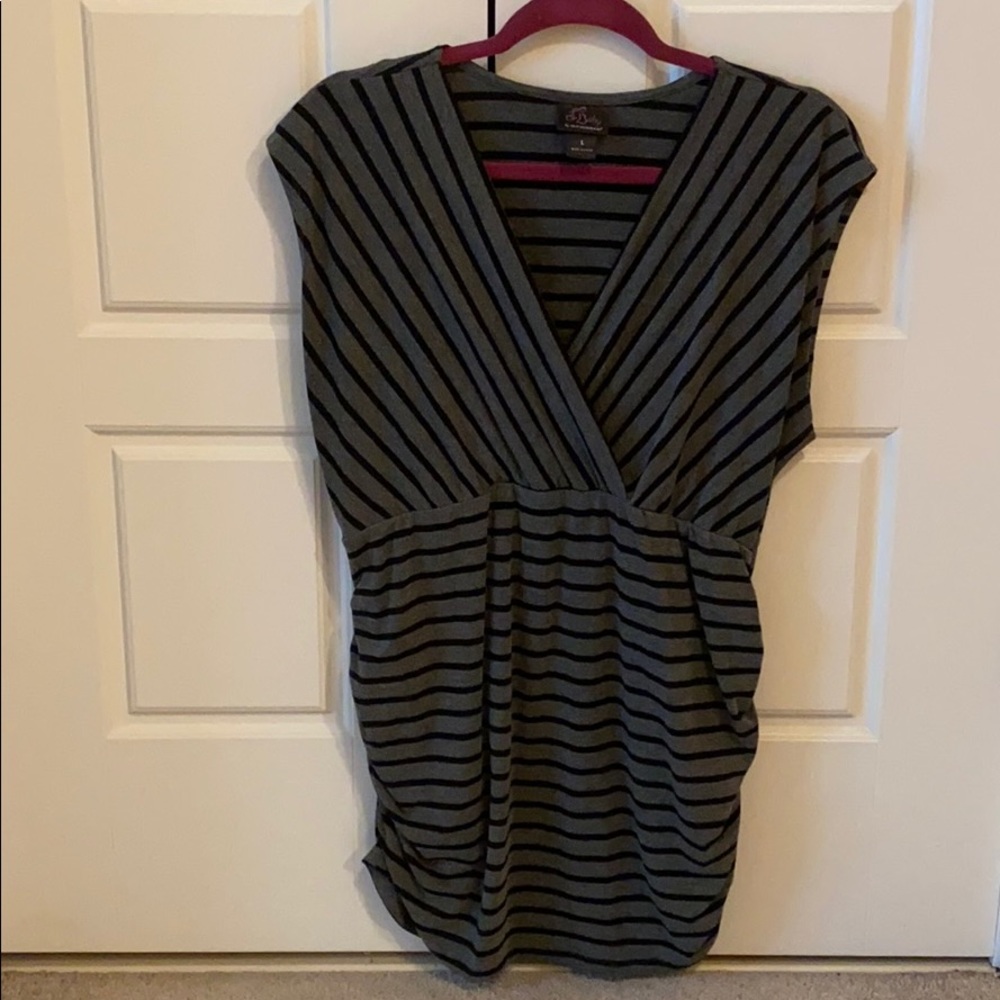 Maternity Top, Sleeveless, Black
